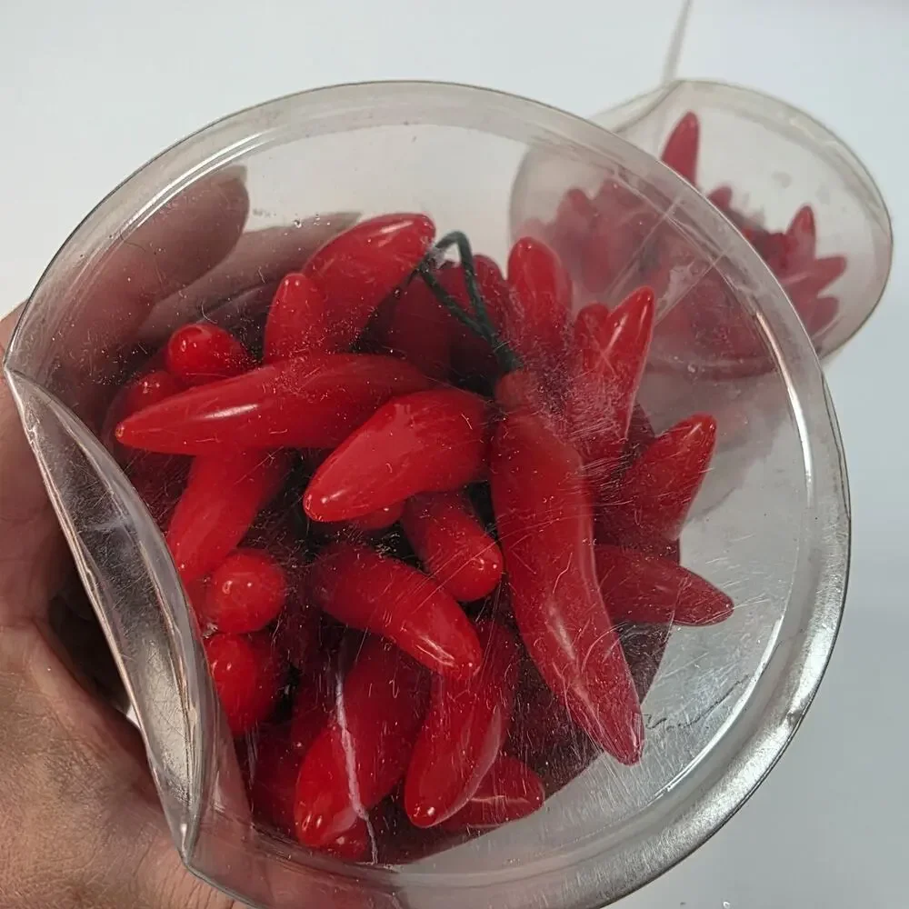 CHILI Peppers String Lights 13.75 ft Set of 2 Cinco de Mayo Mexican Fiesta Party